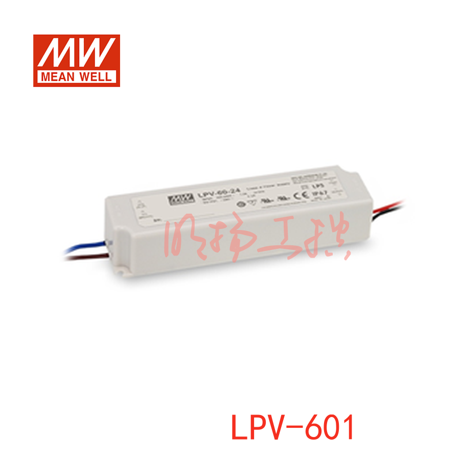 明纬电源 60W单组输出开关电源；LPV-60-12；功率：60W输出电压：12V输入电压：90-264VAC/127-370VDC