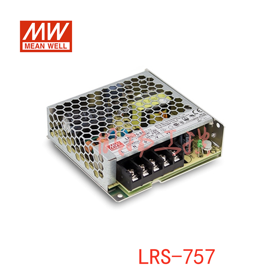明纬电源 75W机壳型单组输出开关电源；LRS-75-24；功率：75W输出电压：24V输入电压：85-264VAC/120-370VDC