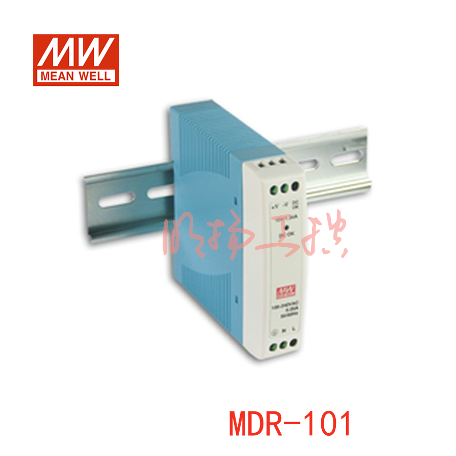 明纬电源 10W单组输出导轨型工业电源；MDR-10-24；功率：10W输出电压：24V输入电压：85-264VAC/120-370VDC