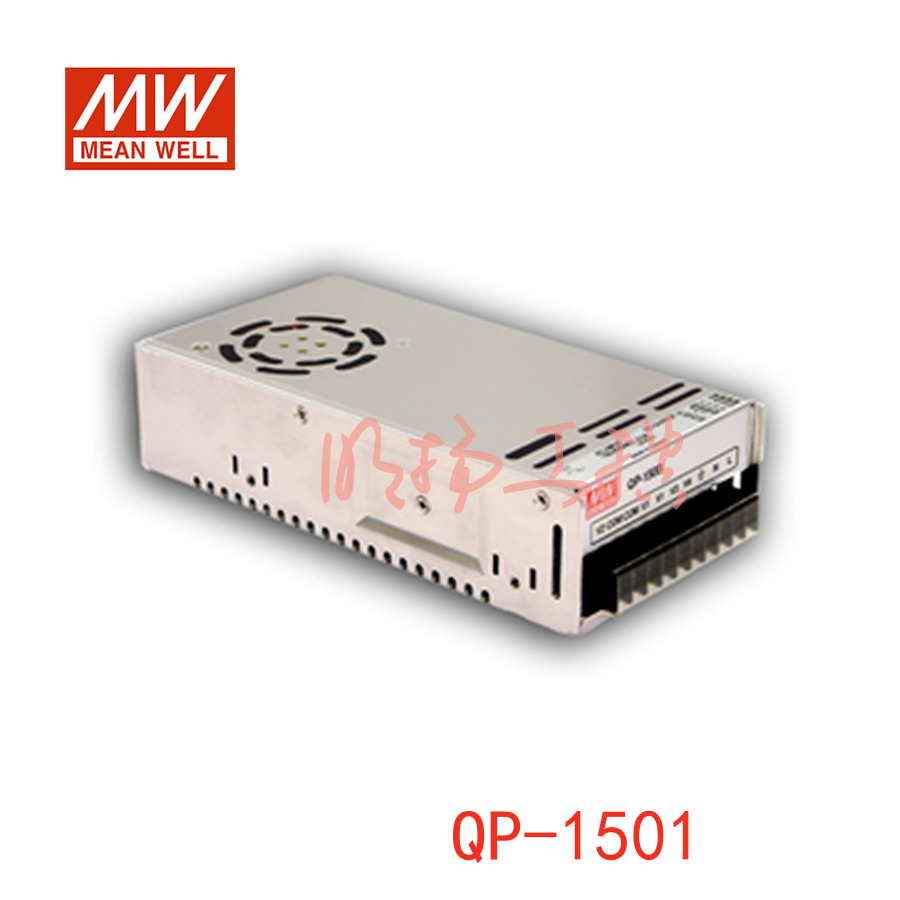 明纬电源 150W四组输出具有PFC功能开关电源；QP-150B；功率：150W输出电压：3.3V/5V/±12V输入电压：90-264VAC/127-370VDC