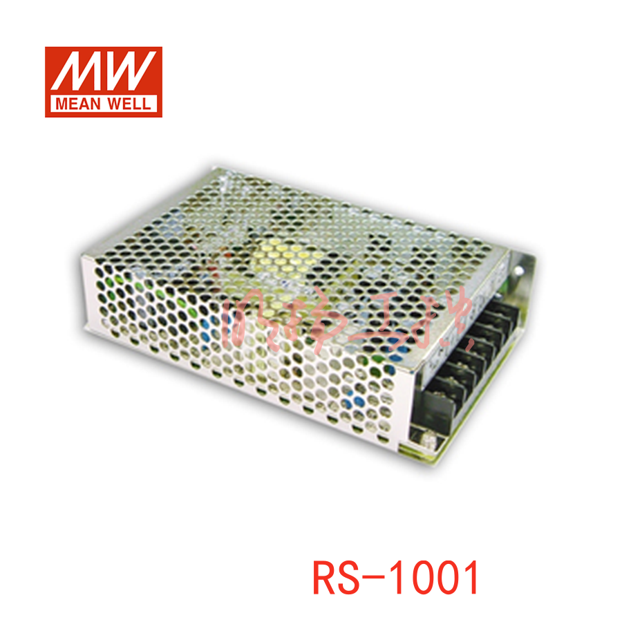 明纬电源 100W单组输出开关电源；RS-100-48；功率：100W输出电压：48V输入电压：88-264VAC/124-370VDC