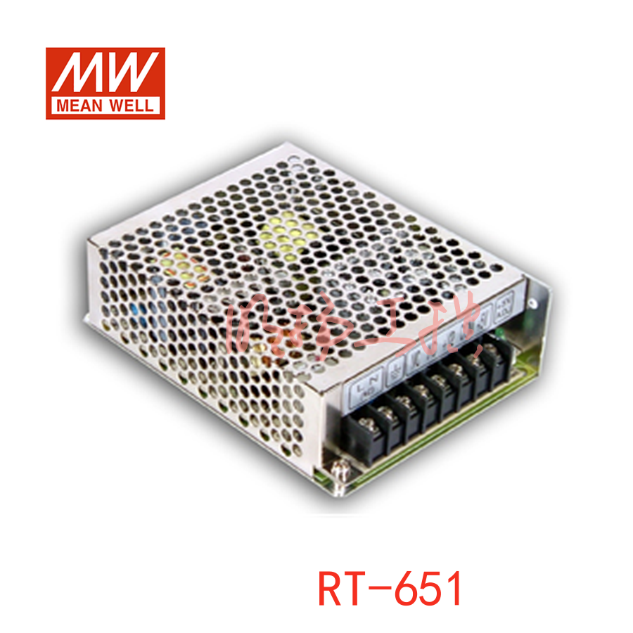 明纬电源 65W三组输出开关电源；RT-65B；功率：65W输出电压：5V/±12V输入电压：88-264VAC/124-370VDC