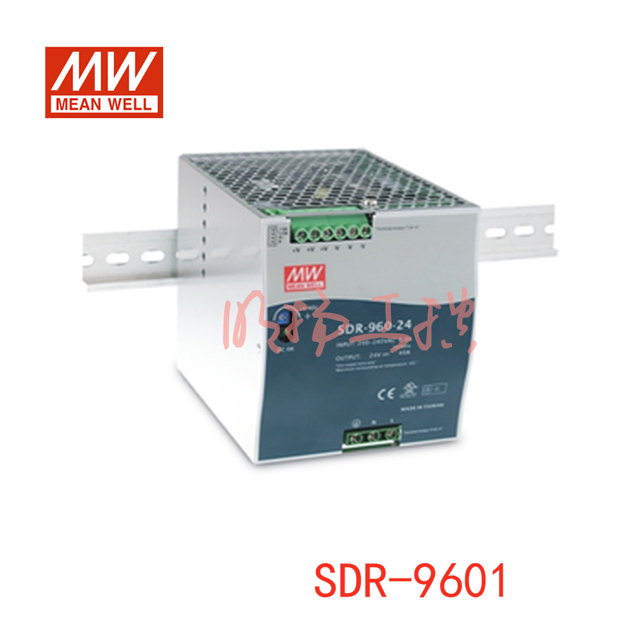 明纬电源 960W单组工业用导轨型有PFC功能电源；SDR-960-48；功率：960W输出电压：48V输入电压：180-264VAC/254-370VDC输出电流：20A
