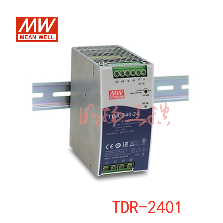 明纬电源 导轨电源；TDR-240-24；功率：240W输出电压：24V输入电压：340-550VAC/480-780VDC