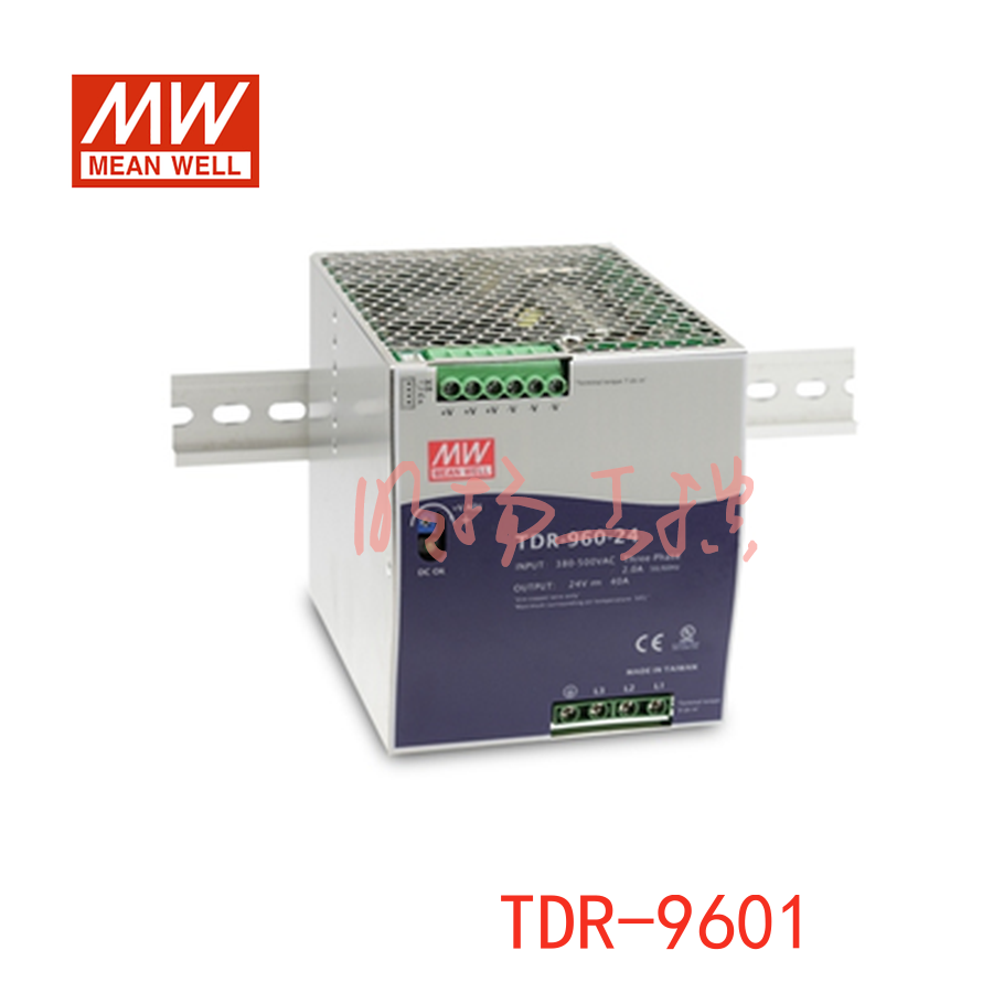 明纬电源 960W三组工业用导轨型具有PFC功能；TDR-960-48；功率：960W输出电压：48V输入电压：340-550VAC/480-780VDC输出电流：20A
