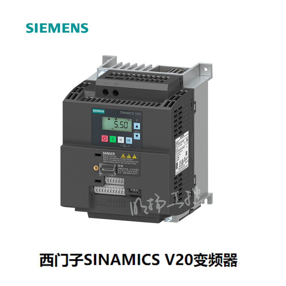 西门子变频器 6SL3210-5BE21-1UV0  三相380-480VAC 额定功率：1.1kW 额定电流：3.1A 防护等级：IP20