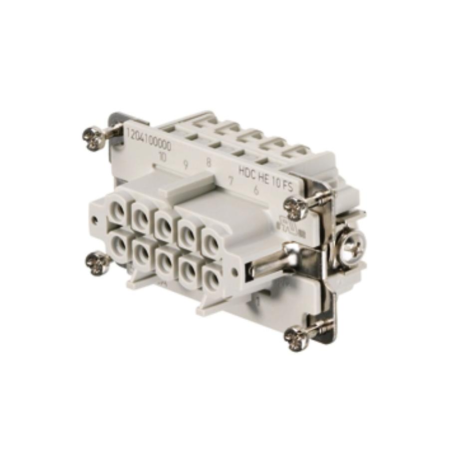 魏德米勒重载HDC HE 10 FS 500V、16A、10点    100起订  商品编号：1204100000