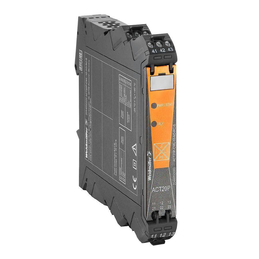 魏德米勒电子产品ACT20P-CML-10-AO-RC-S 10A   商品编号：2044850000