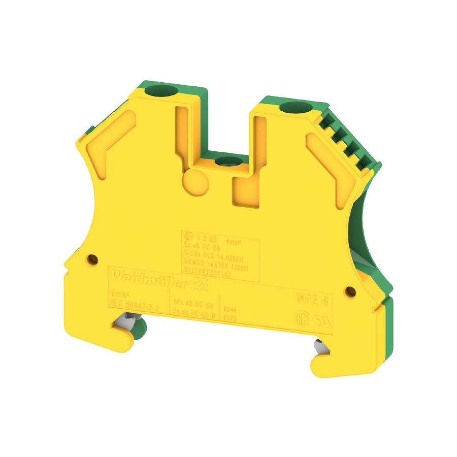 魏德米勒接线端子WPE4/WPE6/WPE10 6mm²、800V、2点   商品编号：1010200000