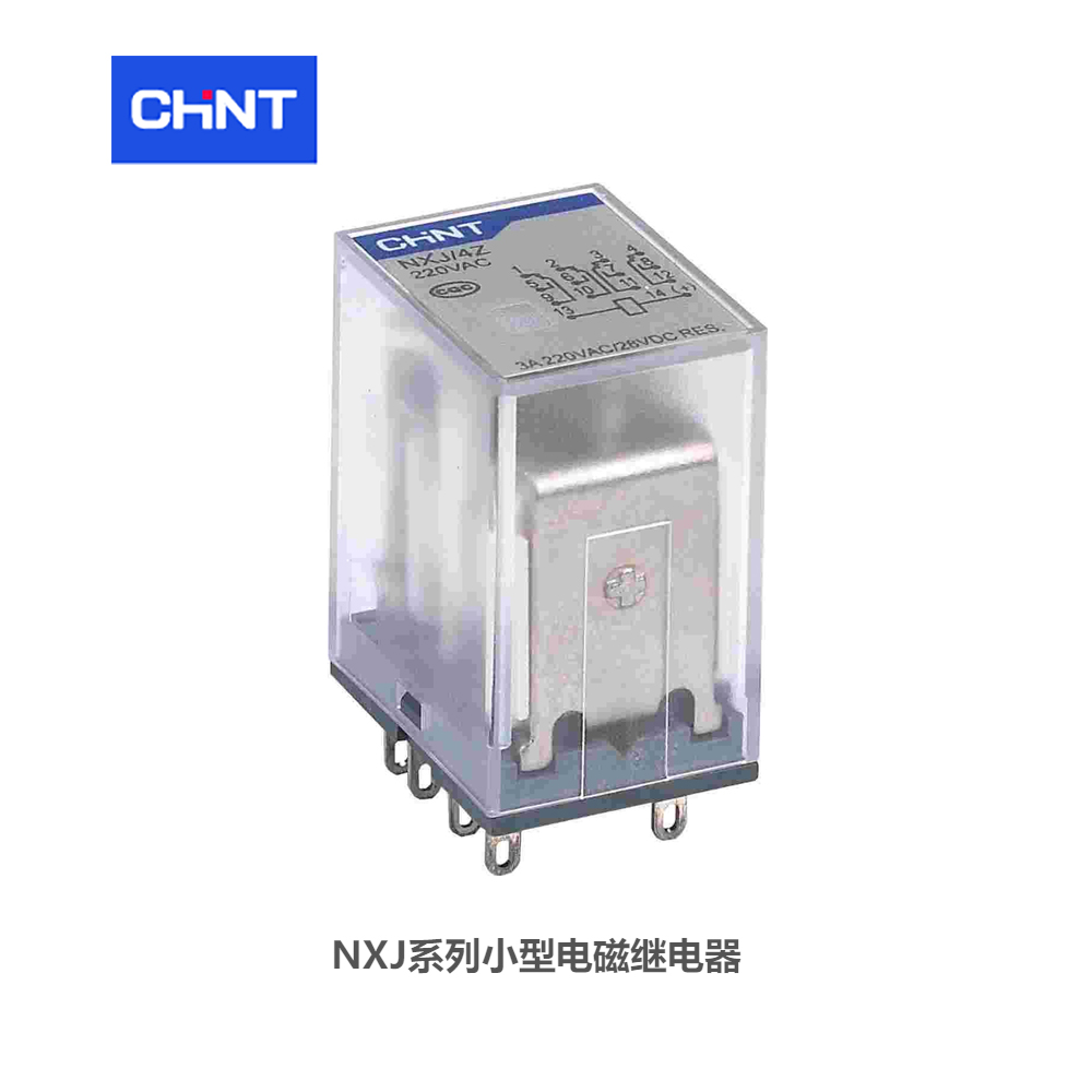 正泰 NXJ 小型电磁继电器；NXJ-24V-3Z6 系列：NXJ线圈电压：DC24V触点数量：3C/OLED指示灯：不带  正泰继电器  订货号：710030100000069