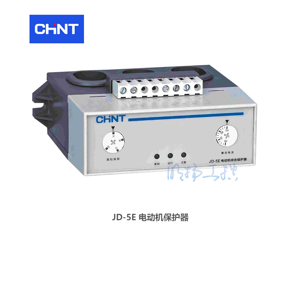 正泰 电动机综合保护器；JD-5E 5A～25A AC220V 系列：JD-5电流规格：80A整定电流范围：5-25A额定电压：AC220V接线方式：穿芯式  正泰电动机综合保护器  订货号：710630400000003